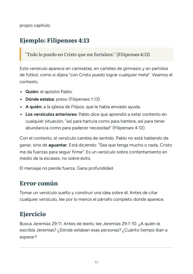 Página de la Parte 1 con un ejemplo resuelto